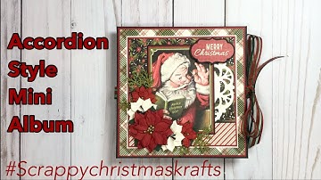 Accordion Style Mini album/folio-collab w/ @KarolinasKrafts #scrappychristmaskrafts | Authentique