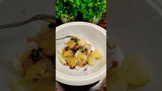 only 2 min chaat recipe.. 🤤😋👍.aaloo chaat #recipe #trending #chaatrecipe #viral