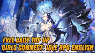 Girls Connect: Idle RPG English - Free Daily Top Up 100¥ + SSR Hero & Discount 65% / X7 Game screenshot 1