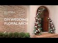 Lings moment  diy wedding floral arch in romantic marsala