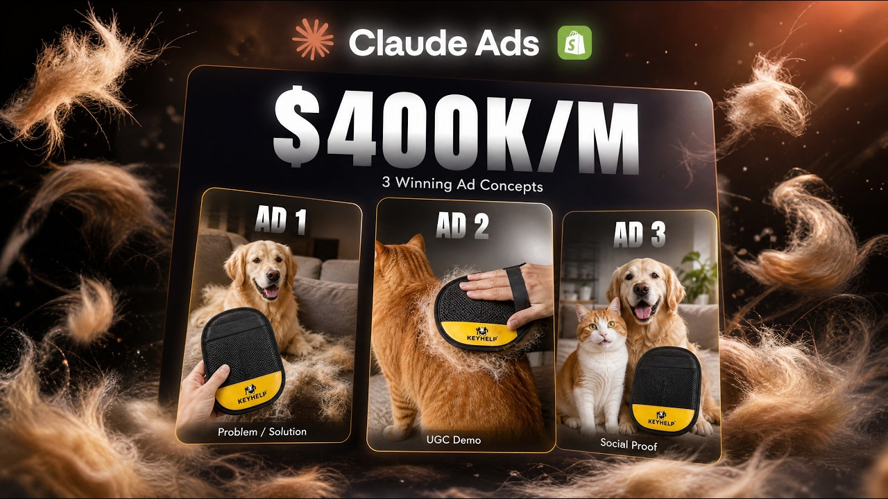 Claude Made $400K/m Dropshipping Ads In Minutes (Tutorial)