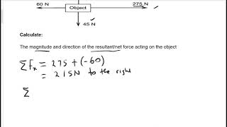 How To Find Resultant Force: Vertical and Horizontal Forces Acting On An Object