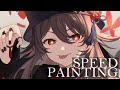 【イラストメイキング】 原神/Genshin Impact- 胡桃 【Speed Painting】