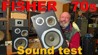 Rare Vintage Fisher Sme 135 Speakers Mystery Sound Issue