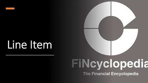 Line Item Defined