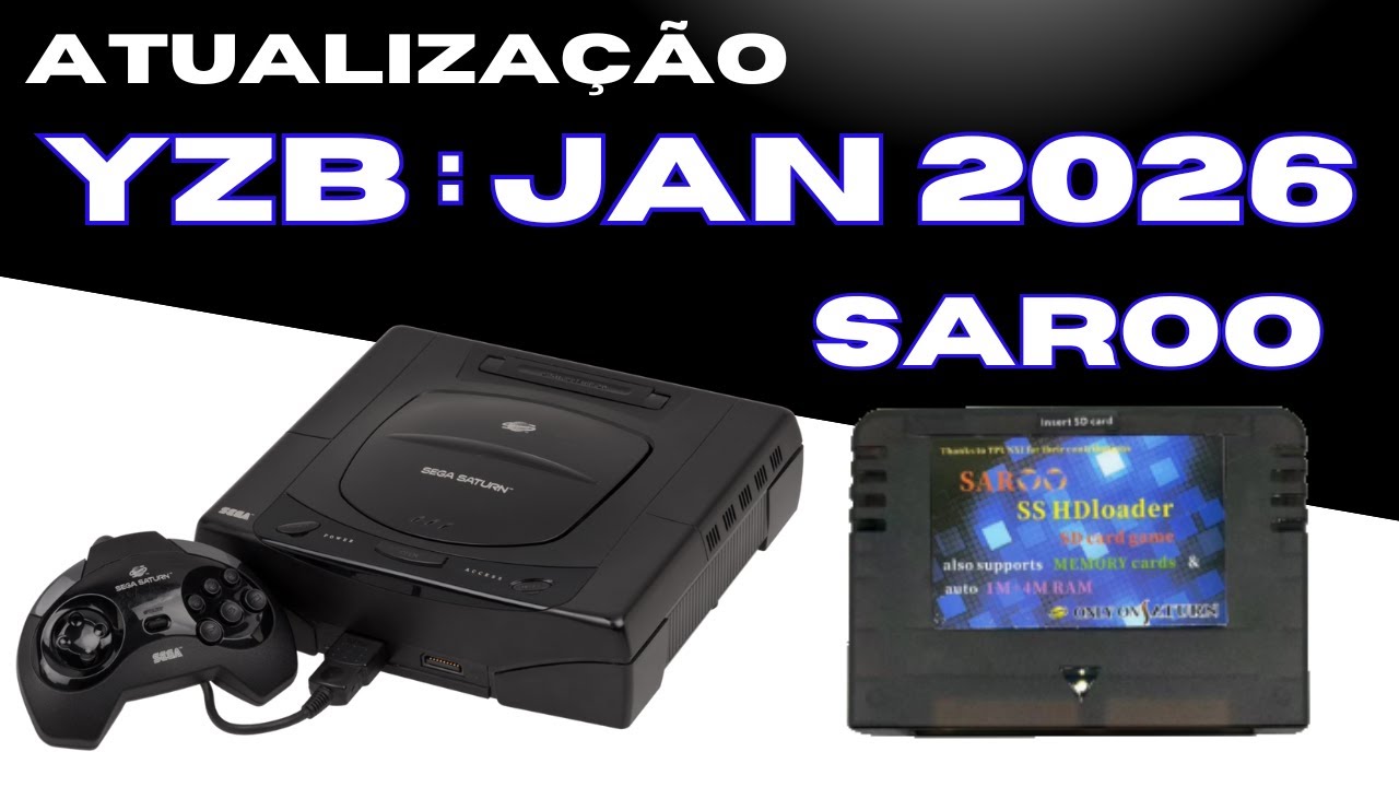 Nova atualização para o Saroo em 2026! Update p/ versão YZB, com correção para bugs e estabilidade