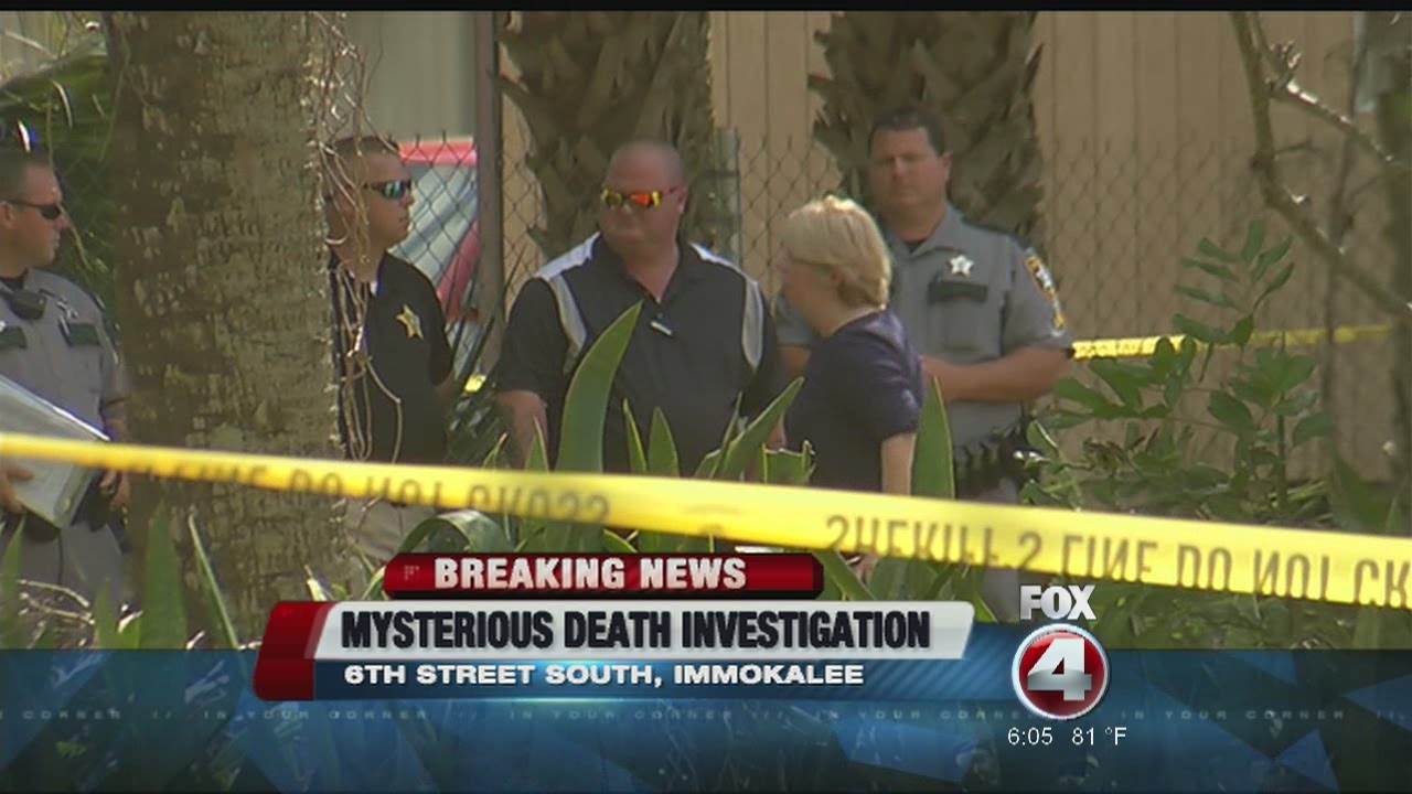 Death investigation in Immokalee YouTube