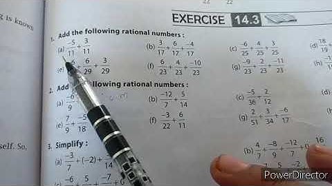 Add the following rational numbers by LCM method