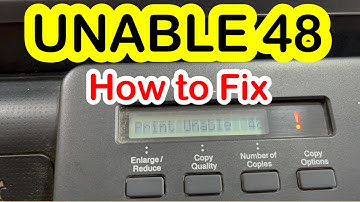Brother Print UNABLE 48 | ERROR 48