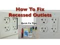 How to Fix Bad Recessed Outlets