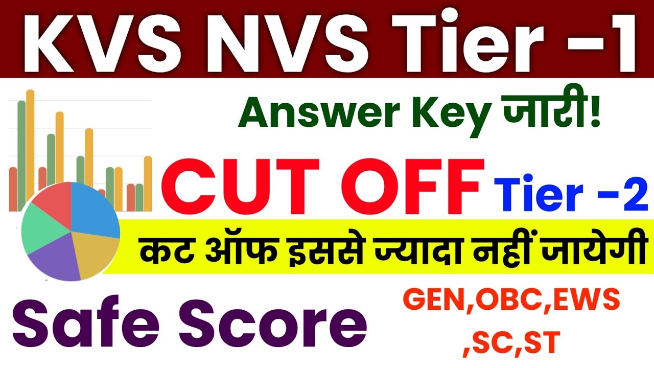 KVS NVS ANSWER KEY 2026 | KVS NVS CUT OFF MARKS | KVS NVS SAFE SCORE |
