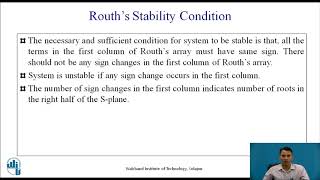 Information Stability Analysis and Routh Criterion News