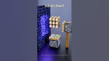 Minecraft Vs Real Life in the Nether 🔥🔥🔥#blender3d #3dart #3danimation #minecraft