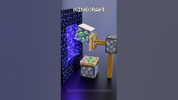 Minecraft Vs Real Life in the Nether 🔥🔥🔥#blender3d #3dart #3danimation #minecraft