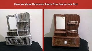 In this video, you will learn how to make diy dressing table at home
with paper. it is a step by tutorial so that can easily jewel...
