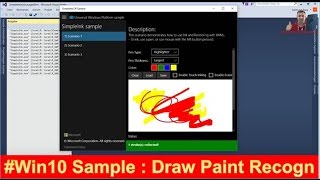 Windows 10 UWP Sample: Drawing Lines Brushes Paint