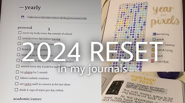 2024 RESET | in my journals (end of year spreads and reflection, + notion goal setting) 📓
