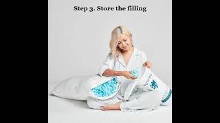 Saybrook Pillow - How to Adjust (and a look inside at the filling)