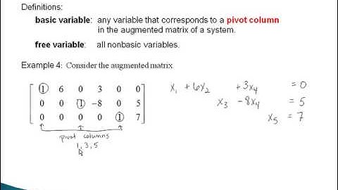 Linear Algebra Section 1.2 Video