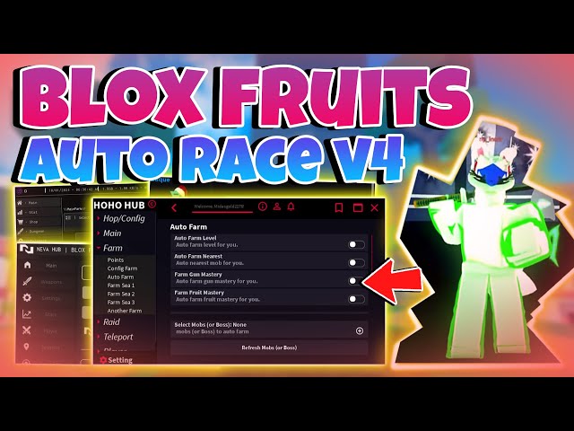 NEW* Roblox BLOX FRUITS Script/Hack, Auto Race, Auto Farm