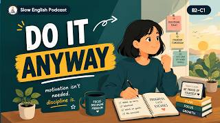 How to Trick Your Brain Into Liking Discipline | Slow English Conversation | The Cozy English