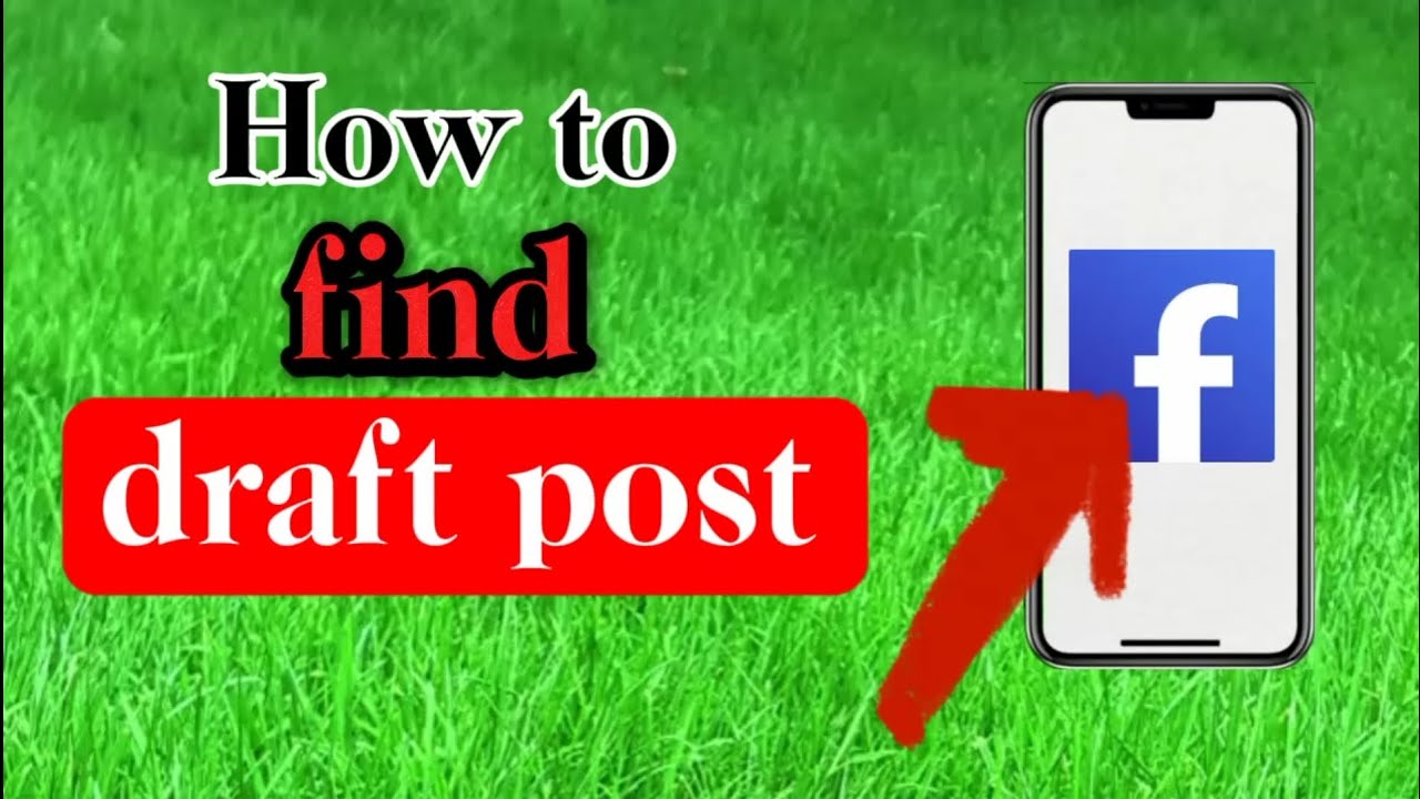 How to find draft post on Facebook without notification Facebook pr