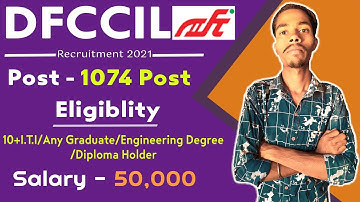 DFCCIL Recruitment 2021| dfccil recruitment 2021 apply online | Graduate Can also apply |