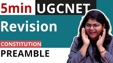 Constitution: Preamble | 5-min FREE Revision for UGCNET June 2024