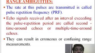PRF and Range Ambiguities