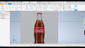 1. Bottle in Autodesk Inventor