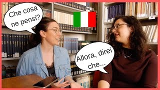Italian conversation: teaching abroad, language apps, non-native teachers (ita audio)