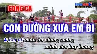 Con Đường Xưa Em Đi Karaoke Nhạc Sống Rumba | Song Ca | Hoàng Dũng Karaoke
