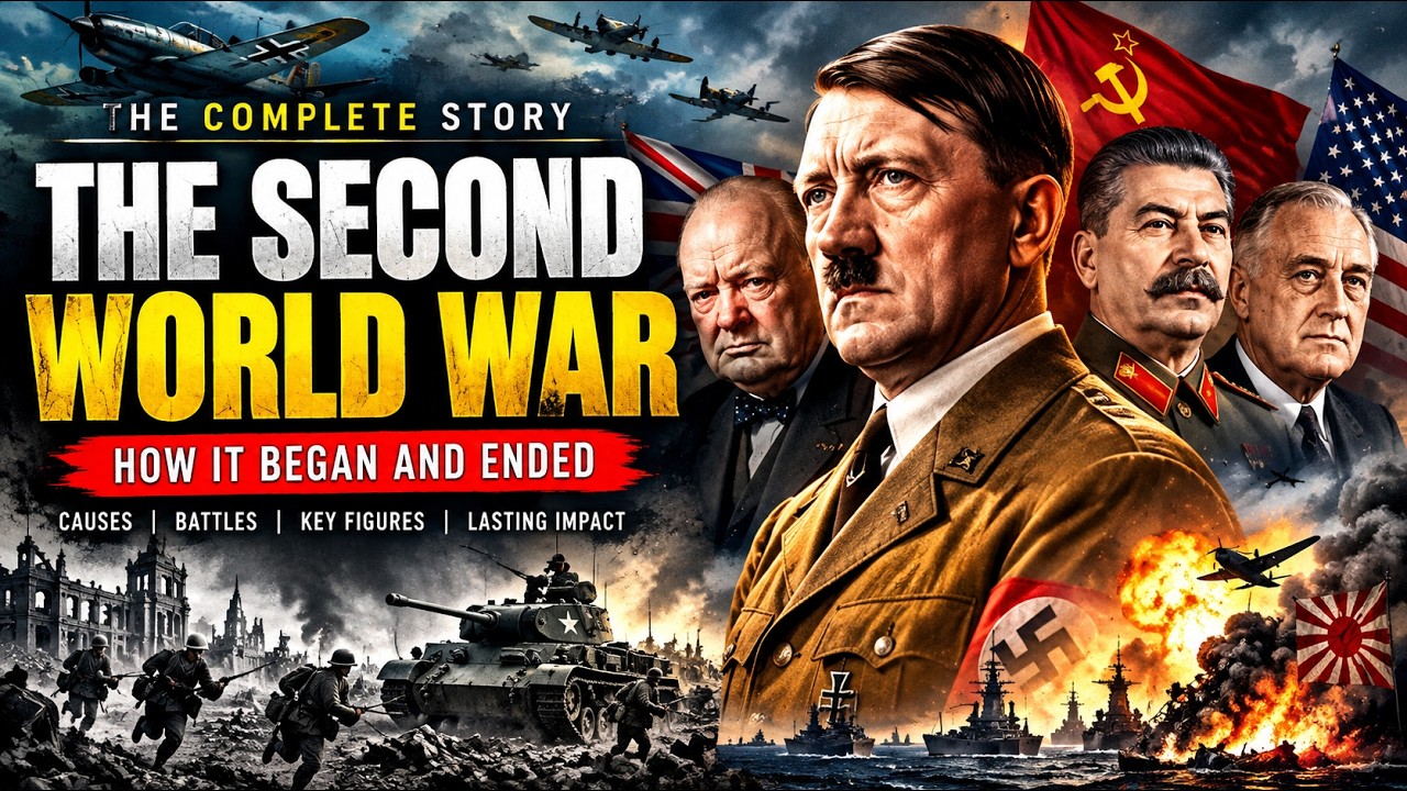 The Second World War Explained | How WWII Began and Ended | Full ...
