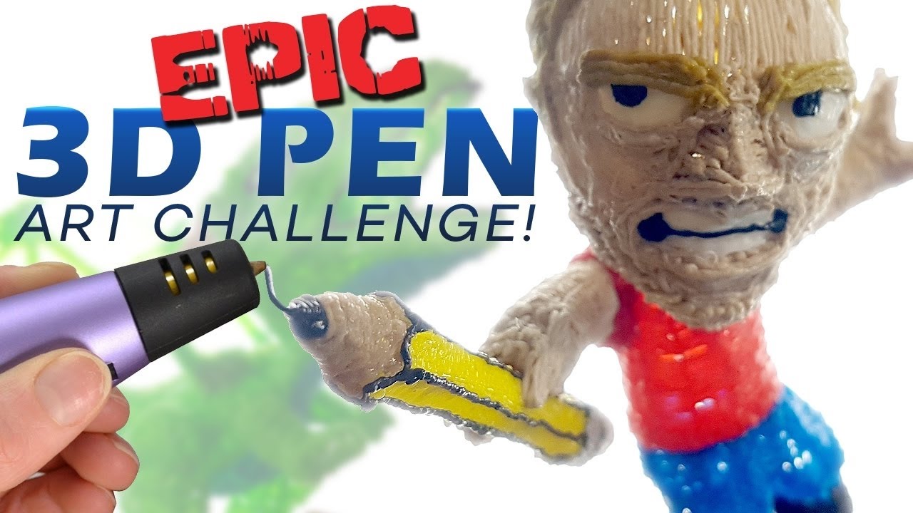 EPIC 3D PEN ART CHALLENGE! - YouTube