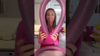 BUNNY POOL NOODLE WREATH obsessed with this DIY #diy #easter #home #spring