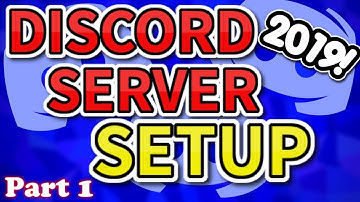 HOW TO SETUP A DISCORD SERVER 2019 PART 1 ( SETUP, EMOJIS, CHANNELS, MORE )
