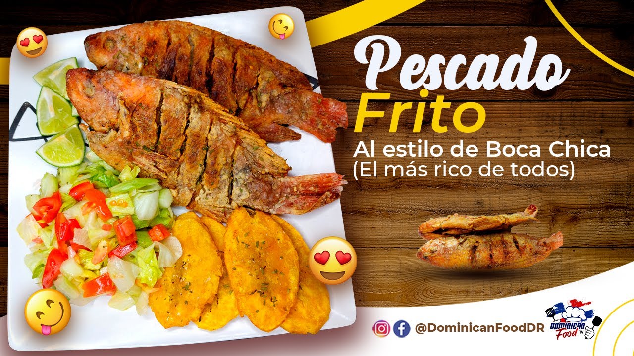 Receta - Pescado Frito al Estilo Boca Chica / Cocinando en Casa🏠