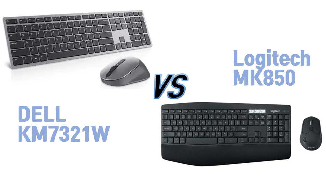 멀티페어링 키보드&마우스 비교 / DELL KM7321W vs 로지텍 MK850 YouTube