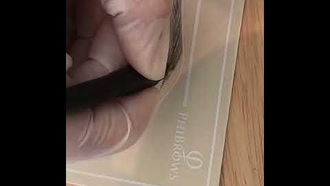 Microblading.Practice on latex.