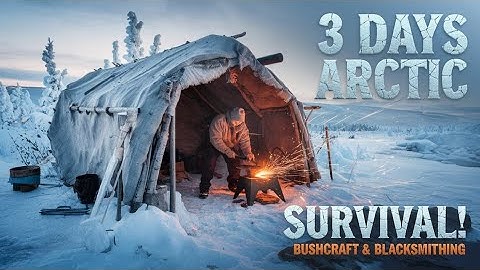 survival in 3 days Antarctic  hot tent #funny #survivalskills
