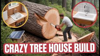 How to build a shelter in the AI style. #treehouse #survival #winter #outdoors #home