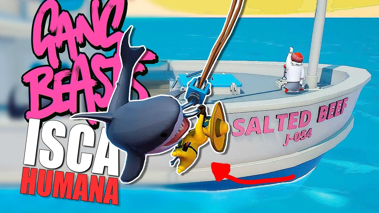 Isca para tubarão no Gang Beasts