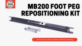 MB200 Foot Peg Repositioning Kit Install