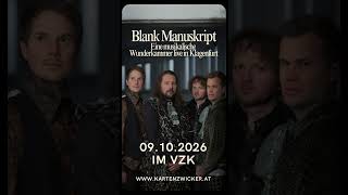 💥 Konzert-Spektakel der Sonderklasse: Blank Manuskript live im VZK! 💥