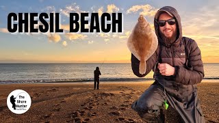 UK Beach Fishing, Chesil Beach, Wayne Hand Weekly Visit. Winter Plaice Fishing With Stuart Jones 4K