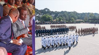 See what happened as newly Commissioned Cadets amazingly Parades infront of President Ruto in Lanet!