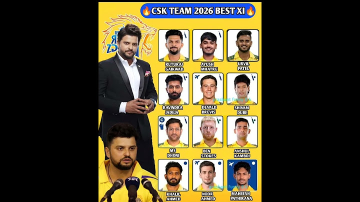 CSK team 2026 best xi #cricket #trending #viralshort #trending #reels