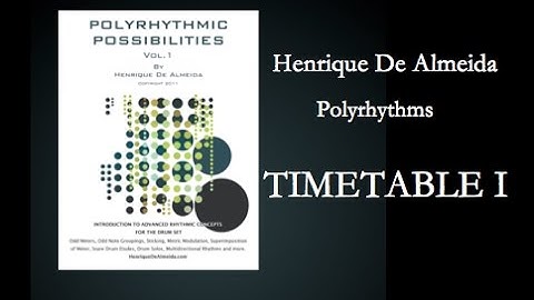 Polyrhythms Drum Set - Timetable I