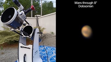 Mars through 8" Dobsonian
