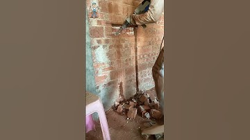 Cắt đục đường điện nước. #dienlanh #diennuoc #short